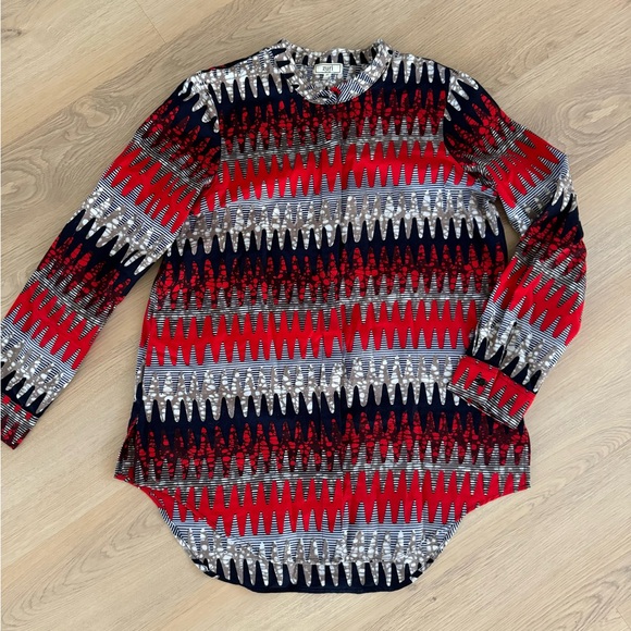 ZURI Women’s Red AC/DC Cotton Tunic Sz Med - Picture 3 of 9